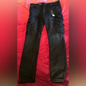 Loaded stacked skinny cargo jeans